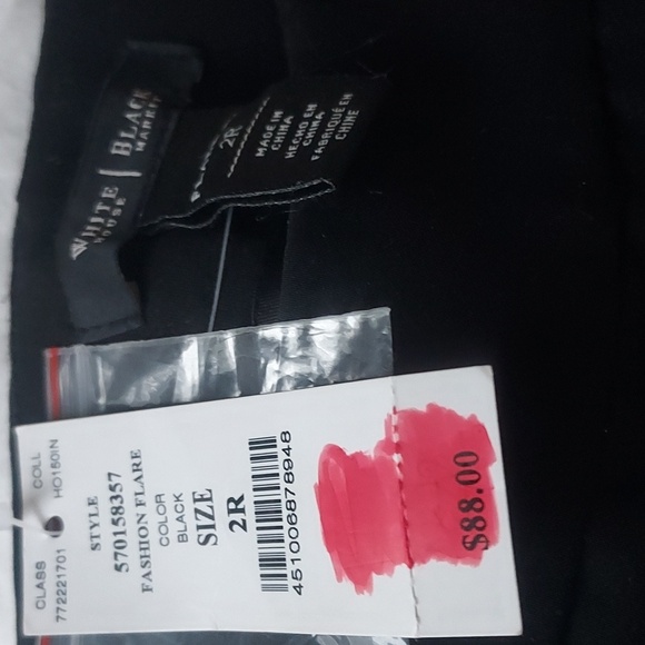 Black Boot Cut Women's Pants - Picture 3 of 3